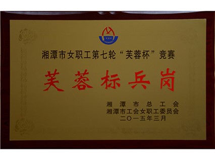 熱烈祝賀【韶山恒旺】榮獲“湘潭市芙蓉標(biāo)兵崗”稱號！